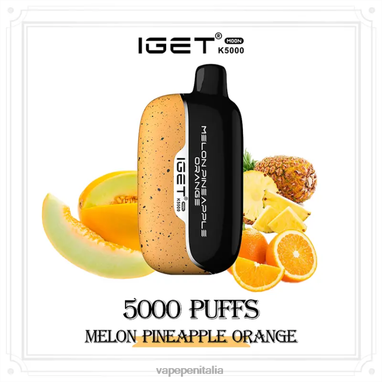 Vape Pen P6VDZ13 melone ananas arancia IGET Moon k5000