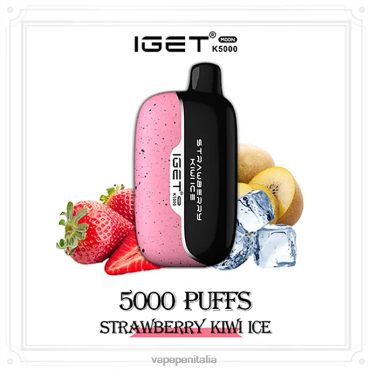 Vape Pen P6VDZ18 ghiaccio alla fragola e kiwi IGET Moon k5000
