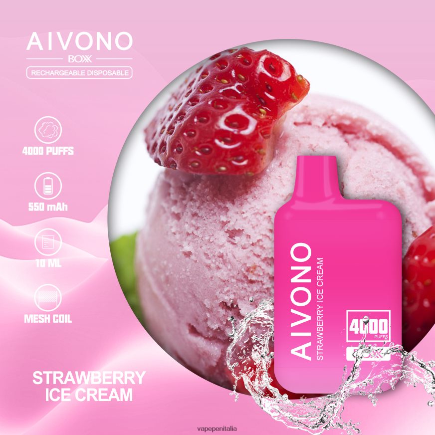Aivono AIM BOXX 4000 gelato alla fragola - 486ZBB221 Vape Italia