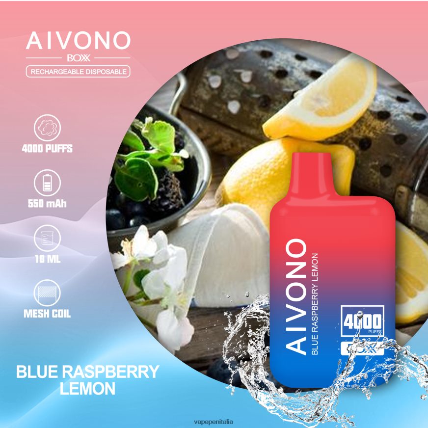 Aivono AIM BOXX 4000 limone lampone blu - 486ZBB217 Vape Italia