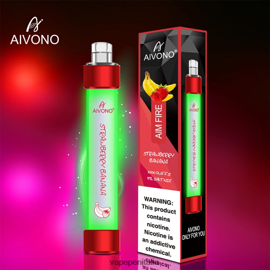 Aivono AIM FIRE 1000 banane alla fragola - 486ZBB332 Vape In Italy