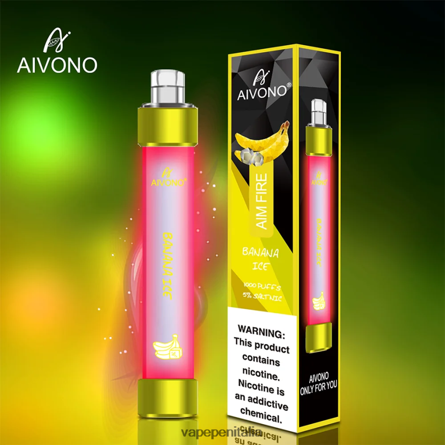 Aivono AIM FIRE 1000 ghiaccio alla banana - 486ZBB324 Vape In Italy