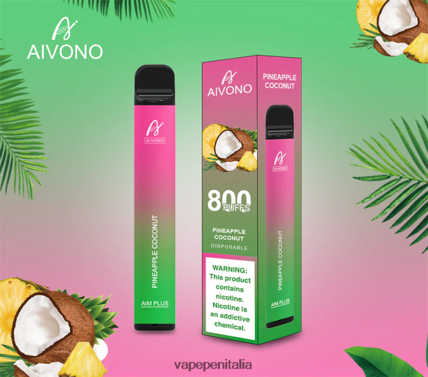 Aivono AIM PLUS 800 cocco all'ananas - 486ZBB200 Vape In Italy