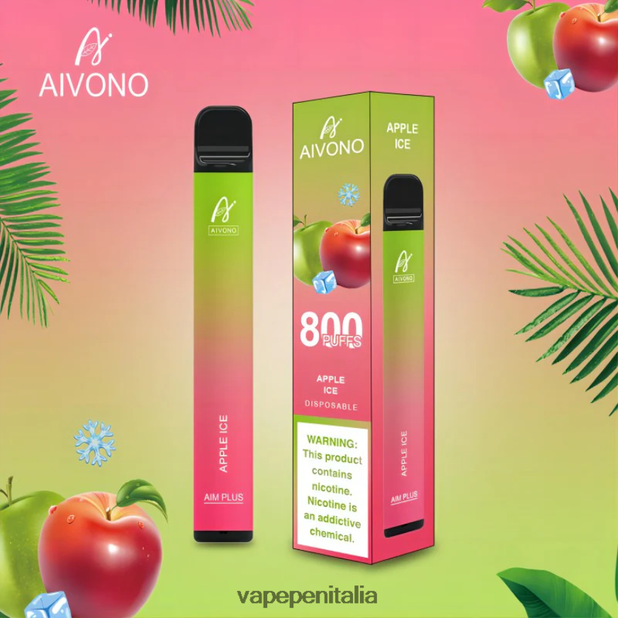 Aivono AIM PLUS 800 ghiaccio alla mela - 486ZBB170 Vape In Italy