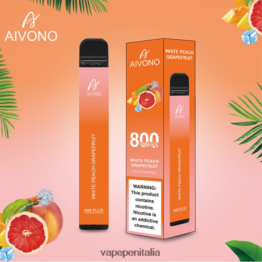Aivono AIM PLUS 800 pompelmo pesca bianca - 486ZBB199 Vape Italia