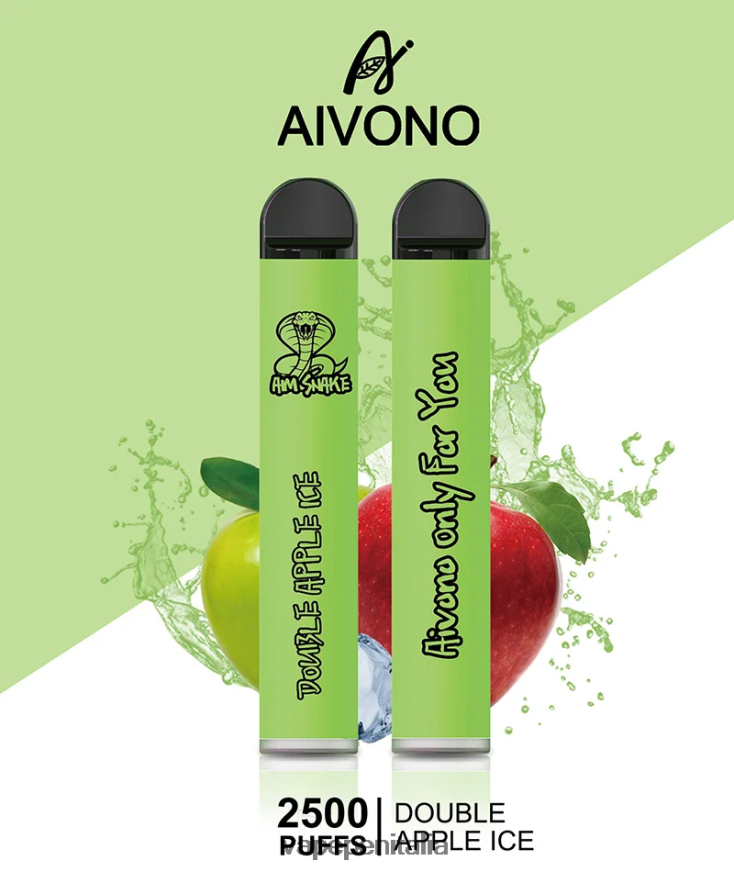Aivono AIM SNAKE 2500 doppio ghiacciolo alla mela - 486ZBB304 Vape In Italy