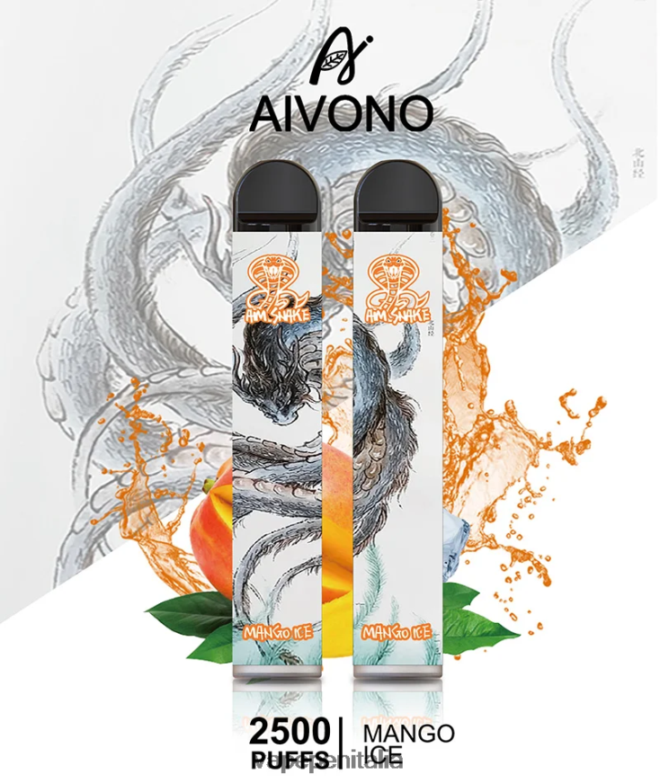 Aivono AIM SNAKE 2500 ghiaccio al mango - 486ZBB313 Vape Italia