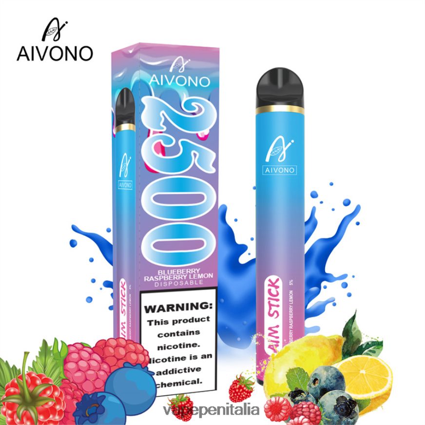 Aivono AIM STICK 2500 mirtillo lampone limone - 486ZBB154 Vape In Italy