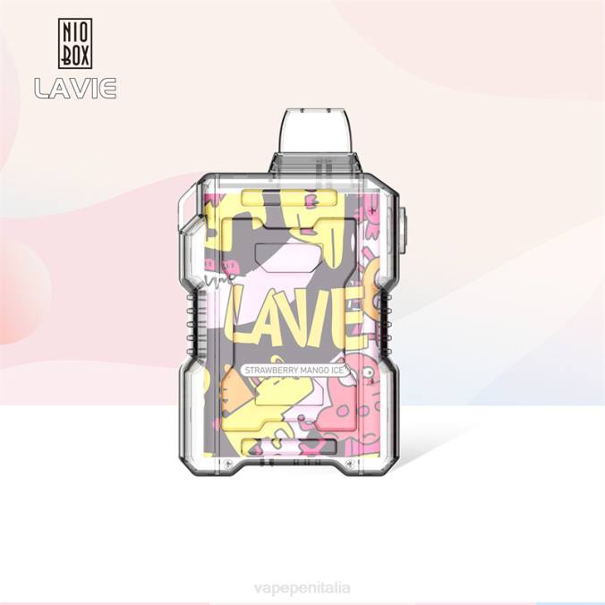 BZR4190 Vape In Italy - ghiaccio alla fragola e mango LAVIE NIO BOX 9000 sbuffi