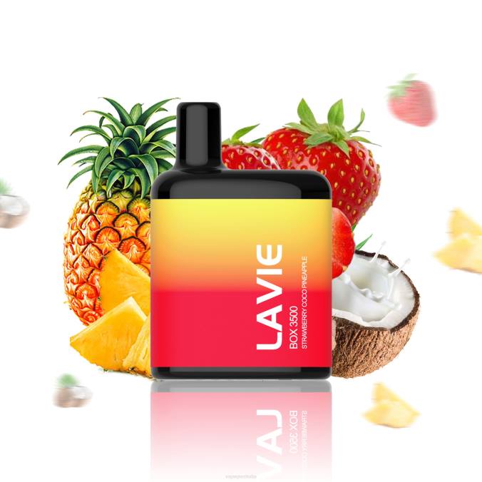 BZR4207 Vape Italia - ananas al cocco e fragola LAVIE BOX 3500 sbuffi