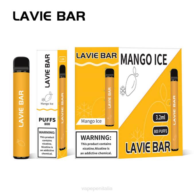 BZR4309 Vape Italia - ghiaccio al mango LAVIE BAR 800 soffi