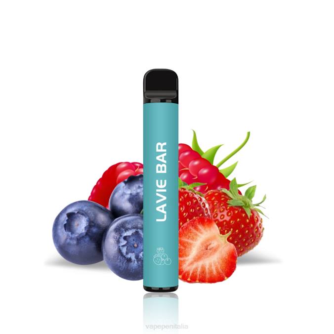 BZR4323 Vape Italia - mescolare la bacca LAVIE BAR Versione 800 boccate al 2%.