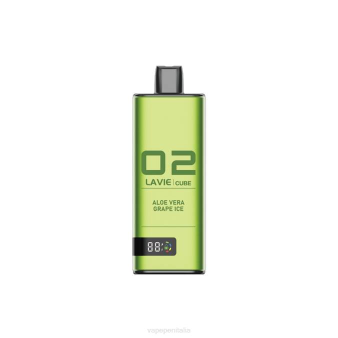 BZR436 Vape In Italy - ghiaccio d'uva all'aloe vera LAVIE Cube 20000 sbuffi