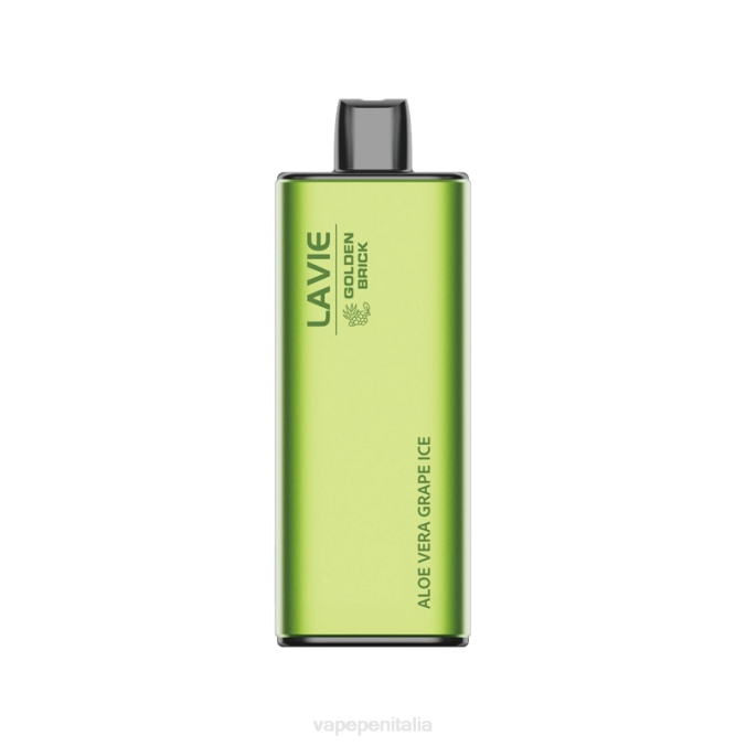 BZR451 Vape Italia - ghiaccio d'uva all'aloe vera LAVIE GOLDEN BRICK 10000 sbuffi
