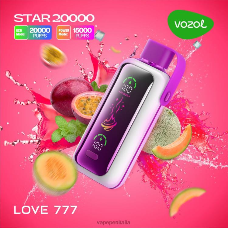 VOZOL STAR 20000 8PD8N12 amore 777 Vape In Italy