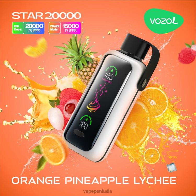 VOZOL STAR 20000 8PD8N15 litchi all'arancia e ananas E Cig Senza Nicotina